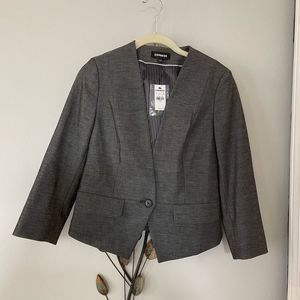 NWT - one Button Charcoal Express Blazer - size 6